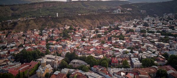 Вид на Тбилиси - аллея Сололаки, старый город и Мать Грузия - Sputnik Грузия