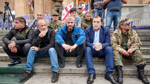 Малхаз Мачаликашвили Заза Саралидзе и Паата Бурчуладзе - Sputnik Грузия