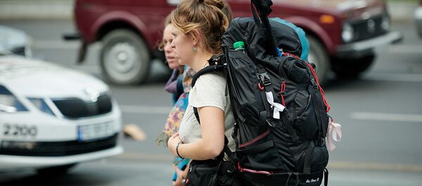 ტურისტები თბილისის ქუჩებში ტურისტები თბილისის ქუჩებში - Sputnik საქართველო