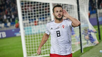 Игрок сборной Грузии Вако Казаишвили