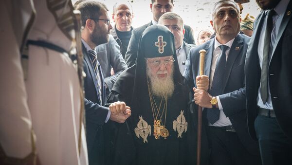 Католикос-Патриарх всея Грузии Илия II на празднике Мцхетоба-Светицховлоба Католикос-Патриарх всея Грузии Илия II на празднике Мцхетоба-Светицховлоба - Sputnik Грузия