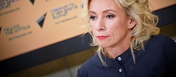 Мария Захарова на брифинге - Sputnik Грузия