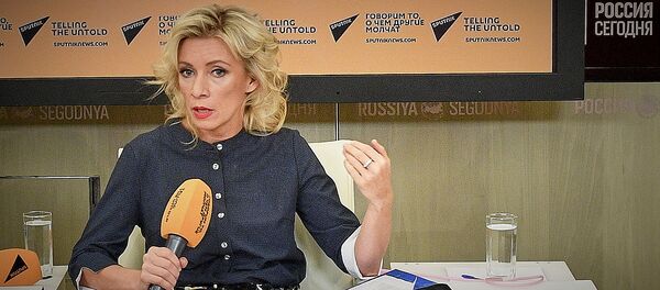 Мария Захарова на брифинге - Sputnik Грузия