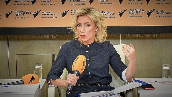 Директор Департамента информации и печати МИД России Мария Захарова провела видеомост с журналистами Москва-Тбилиси-Таллин-Кишинев - Sputnik Грузия