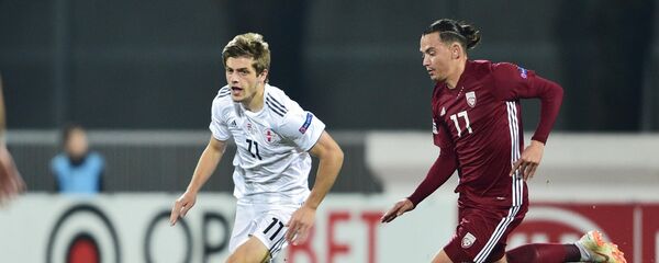 მატჩი საქართველო-ლატვია. უეფას ერთა ლიგა. ჩაკვეტაძე შეტევაში - Sputnik საქართველო