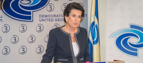 Лидер партии Демократическое движение Нино Бурджанадзе Лидер партии Демократическое движение Нино Бурджанадзе - Sputnik Грузия
