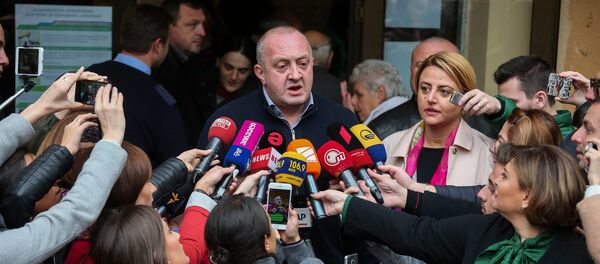 გიორგი მარგველაშვილი საარჩევნო უბანზე გიორგი მარგველაშვილი საარჩევნო უბანზე - Sputnik საქართველო