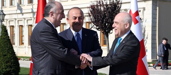 საქართველოს, აზერბაიჯანისა და თურქეთის საგარეო საქმეთა მინისტრები - Sputnik საქართველო