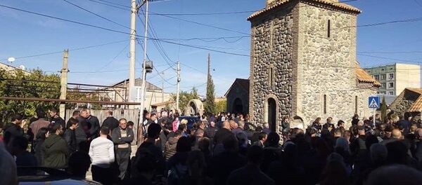 Похороны 8-летней девочки в Гори - Sputnik Грузия