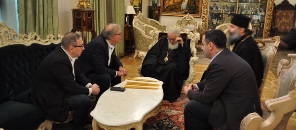 Католикос-Патриарх всея Грузии Илия II встретился с кандидатом в президенты Григолом Вашадзе и его соратниками - Sputnik Грузия