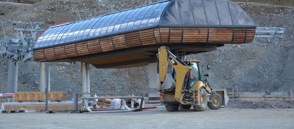 გუდაური-კობის საბაგირო გზის მშენებლობა - Sputnik საქართველო