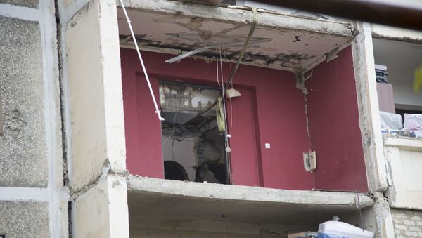 Последствия взрыва в жилом доме в Поничала - разрушена часть здания - Sputnik Грузия