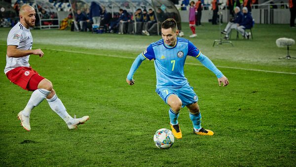 Матч между сборными Грузии и Казахстана по футболу в рамках Лиги наций УЕФА - Sputnik Грузия