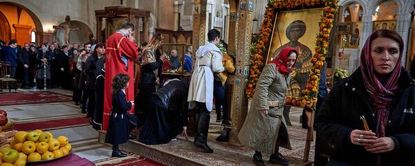 გიორგობა ერთ-ერთი ყველაზე მნიშვნელოვანი რელიგიური დღესასწაულია საქართველოში გიორგობა ერთ-ერთი ყველაზე მნიშვნელოვანი რელიგიური დღესასწაულია საქართველოში - Sputnik საქართველო