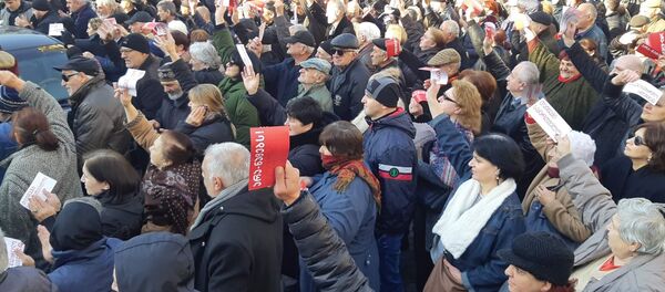 „ნაცმოძრაობის წინააღმდეგ გამართული აქცია - Sputnik საქართველო