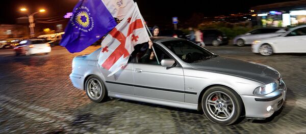 Сторонники Грузинской мечты празднуют победу Саломе Зурабишвили на президентских выборах - Sputnik Грузия