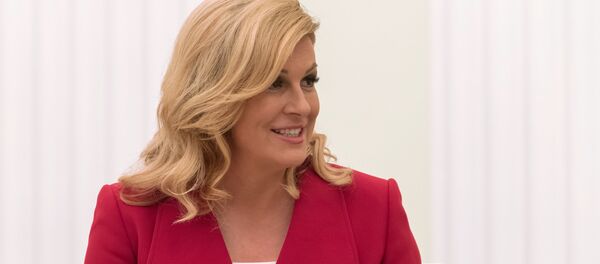 Президент Хорватии Колинда Грабар-Китарович Президент Хорватии Колинда Грабар-Китарович - Sputnik Грузия