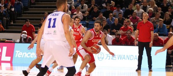 Матч между сборными Грузии и Эстонии по баскетболу Матч между сборными Грузии и Эстонии по баскетболу - Sputnik Грузия