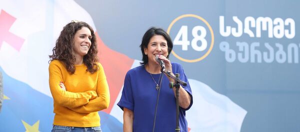 ქეთევან გორჯესტანი და სალომე ზურაბიშვილი ქეთევან გორჯესტანი და სალომე ზურაბიშვილი - Sputnik საქართველო