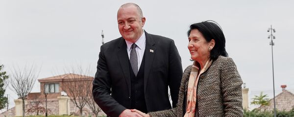 გიორგი მარგველაშვილი და სალომე ზურაბიშვილი გიორგი მარგველაშვილი და სალომე ზურაბიშვილი - Sputnik საქართველო