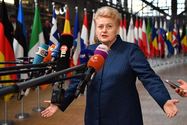 Президент Литвы Даля Грибаускайте заняла 63-е место в рейтинге самых влиятельных женщин мира по версии журнала Forbes - Sputnik Грузия