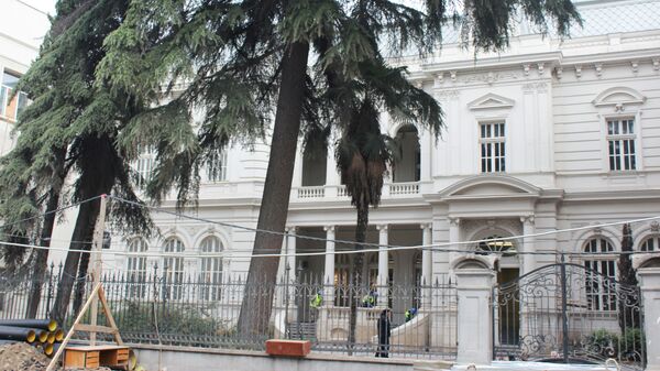 Добраться до ограды особняка не так просто - Sputnik Грузия