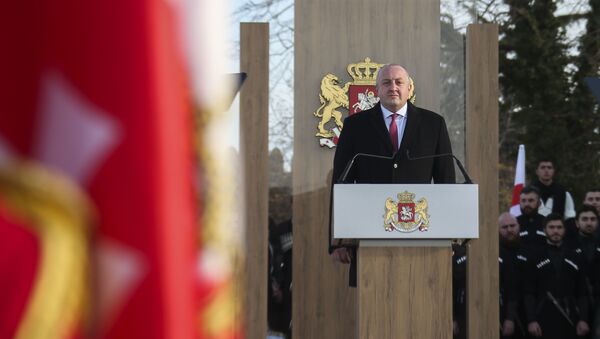 Георгий Маргвелашвили на церемонии инаугурации Саломе Зурабишвили в Телави - Sputnik Грузия