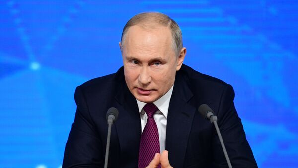 Ежегодная большая пресс-конференция президента РФ В. Путина - Sputnik Грузия