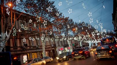 Новогоднее освещение в Тбилиси