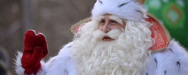 Всероссийский Дед Мороз на празднике в ЦПКиО им. Маяковского во время посещения Екатеринбурга - Sputnik Грузия