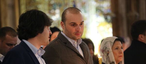 Иракли Кобахидзе, Мамука Бахтадзе и Саломе Зурабишвили Иракли Кобахидзе, Мамука Бахтадзе и Саломе Зурабишвили - Sputnik Грузия