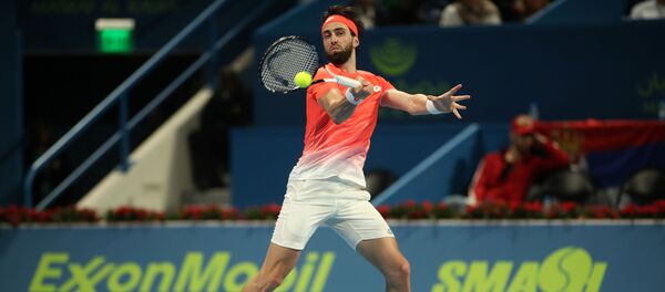 Теннисист Николоз Басилашвили - Sputnik Грузия