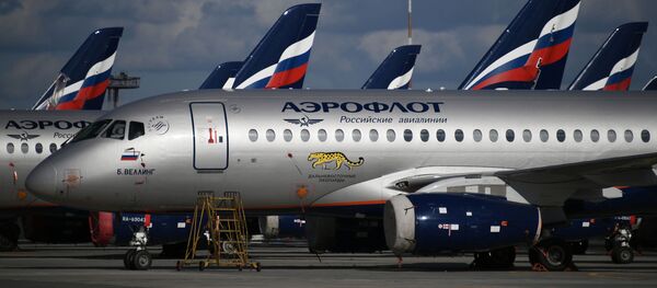 Самолеты аэрофлот в аэропорту Шереметьево Самолеты аэрофлот в аэропорту Шереметьево - Sputnik Грузия