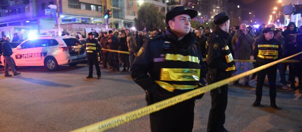 Полиция на месте взрыва в Дигоми - Sputnik Грузия