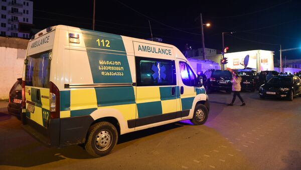 Машины скорой помощи на месте взрыва в Дигом - Sputnik Грузия