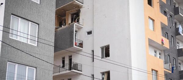 Взрыв газа в жилом доме в районе Диди Дигоми. Здание, где произошел взрыв - Sputnik Грузия