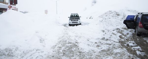 საპატრულო მანქანა გუდაურის გზაზე საპატრულო მანქანა გუდაურის გზაზე - Sputnik საქართველო