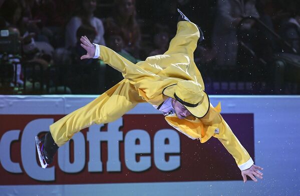 Александр Майоров (Швеция) во время показательных выступлений на чемпионате Европы по фигурному катанию в Минске - Sputnik Грузия