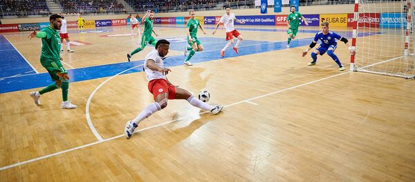 Квалификационный раунд чемпионата мира по футзалу. Матч между сборными Грузии и Германии - Sputnik Грузия