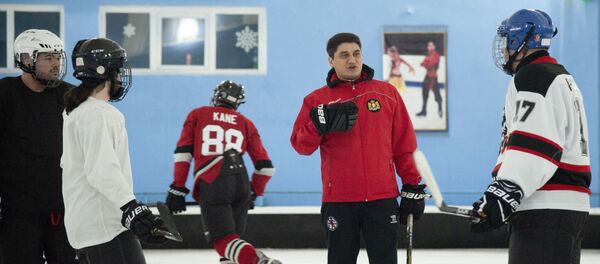 Тренировка сборной Грузии по хоккею Тренировка сборной Грузии по хоккею - Sputnik Грузия