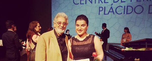 Мариам Пирцхалаишвили и Пласидо Доминго - Sputnik Грузия