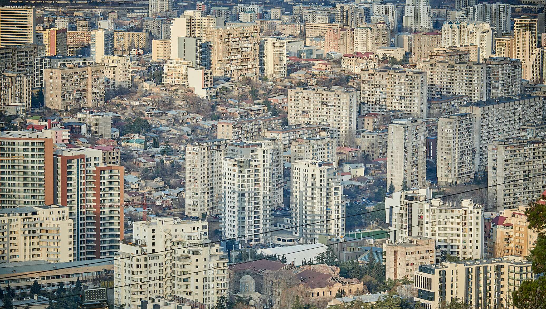 Кварталы тбилиси. Высотки в Сабуртало Тбилиси.