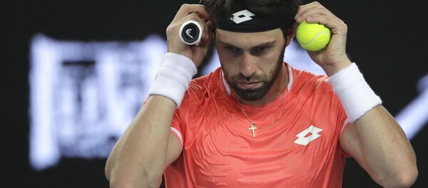 Николоз Басилашвили на теннисном турнире - Sputnik Грузия