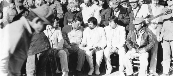 Ансамбль Сабры после концерта в Герате, 1985 год, Афганистан - Sputnik Грузия