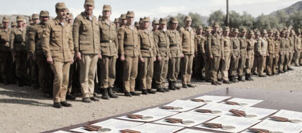 Вручение наград воинам в Афганестане  - Sputnik Грузия