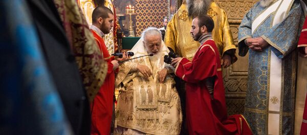  Встреча Католикос Патриарха Всея Грузии Илии Второго с ветеранами войны в Афганистане - Sputnik Грузия