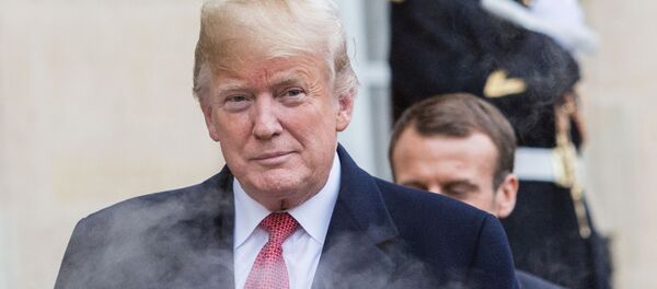 დონალდ ტრამპისა და ემანუელ მაკრონის შეხვედრა პარიზში - Sputnik საქართველო