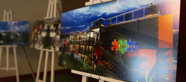 Презентация проекта нового торгового центра на месте строительного рынка Элиава - Sputnik Грузия