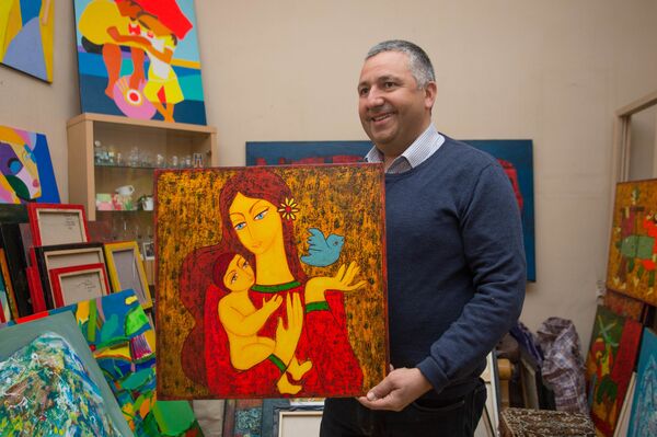 Грузинский художник-миротворец Леван Мосиашвили начинает Возрождение - Sputnik Грузия