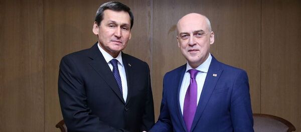 Главы МИД Туркменистана и Грузии Рашид Мередов и Давид Залкалиани - Sputnik Грузия